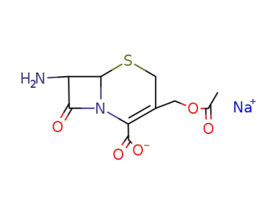 3-[(acetyloxy)methyl]-7-amino-8-oxo-5-thia-1-azabicyclo[4.2.0 ]oct-2-ene-2-carboxylic acid sodium salt