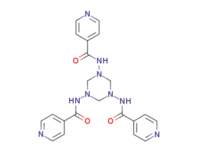 <i>N</i>,<i>N</i>',<i>N</i>''-(hexahydro-[1,3,5]triazine-1,3,5-triyl)-tris-isonicotinamide